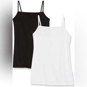 Amazon Essentials Women's Slim Fit Cotton Modal Cami Pack of 2